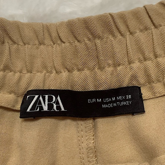 ZARA | Tan cargo joggers size M - Picture 8 of 8